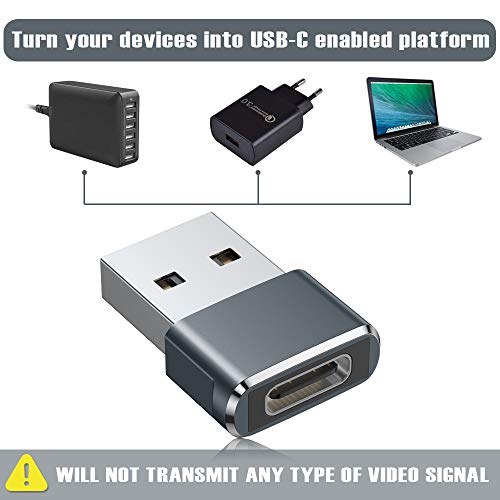 BASESAILOR Adattatore da USB C a USB Confezione da 2 Adattatori da USB C Feina a USB aschio