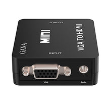 Carica l'immagine nel visualizzatore di Gallery, Adattatore VGA a HDMI, GANA 1080P Full HD Convertitore D-SUB a HDMI con cavo... - Ilgrandebazar