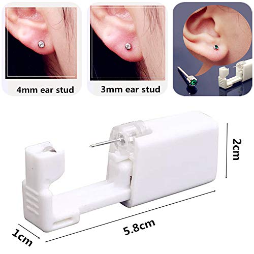 Kit Piercing Orecchio Monouso - 2 Pistole Con Orecchini - Foto 3