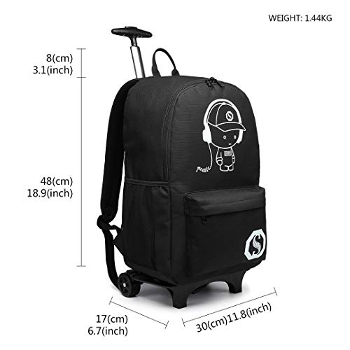 MATEIN Zaino Trolley, Zaini Bagaglio a Mano con Ruote, Zaino Porta PC MATEIN Zaino Trolley, Zaini Bagaglio a Mano con Ruote, Zaino Porta PC