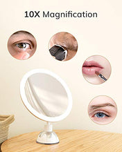 Carica l'immagine nel visualizzatore di Gallery, AEVO 10X Specchio Ingranditore per Trucco con 30 Luci LED, 3 Modalità di...