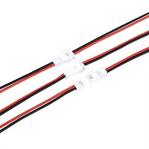VGOL 20 paia di cavi JST connettore Micro JST a 3 pin passo 1,25 mm maschio femmina adattatore cavo di prolunga con cavo da 10 cm per strisce LED mini VGOL 20 paia di cavi JST connettore Micro JST a 3 pin passo 1,25 mm maschio femmina adattatore cavo di prolunga con cavo da 10 cm per strisce LED mini