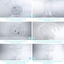 Carica l'immagine nel visualizzatore di Gallery, Auxmir Porta Trucchi Rotante a 360°, Organizer Trasparente