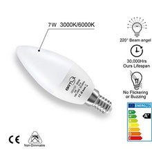 Carica l'immagine nel visualizzatore di Gallery, BRTLX Lampadina LED E14 a Candela, 7W equivalenti a 7W, Bianca Calda(3000k) - Ilgrandebazar
