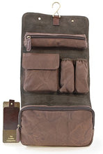 Carica l'immagine nel visualizzatore di Gallery, ASHWOOD - Vera Pelle - Borsa da toilette/Beauty Case Marrone Chiaro