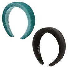 Carica l'immagine nel visualizzatore di Gallery, Folora Fasce per capelli imbottite in velluto 2 pezzi Moda accessori per... - Ilgrandebazar