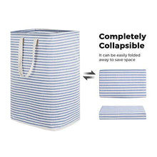 Carica l'immagine nel visualizzatore di Gallery, Lifewit 72L Cesta Portabiancheria in Cotone Terylene e Rivestimento 72L, Blu