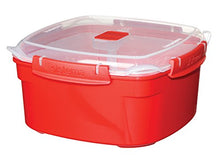 Carica l'immagine nel visualizzatore di Gallery, Sistema Vaporiera grande da microonde 3,2 L, 23.9 x x 10.9 cm Large, Red