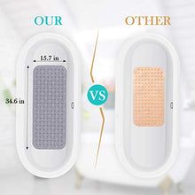 Carica l'immagine nel visualizzatore di Gallery, RenFox Tappetino Doccia Antiscivolo per Vasca da Bagno Grigio