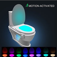 Carica l'immagine nel visualizzatore di Gallery, Lampada Notturne igienici Bagno WC Led Luce con notte Sensore di Movimento,...