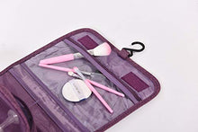 Carica l'immagine nel visualizzatore di Gallery, Beauty Case da Viaggio,Appeso Trousse Toilette,Multi-compartimenti Purple