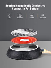 Carica l'immagine nel visualizzatore di Gallery, Homgeek - Set di 3 Padella Antiaderente per Cottura a Induzione, 20 cm, 26...