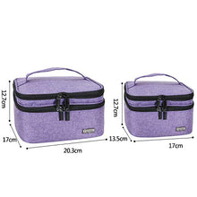 Carica l'immagine nel visualizzatore di Gallery, Luxja Borsa per Olio Essenziale doppio strato: 30 bottiglie, Viola