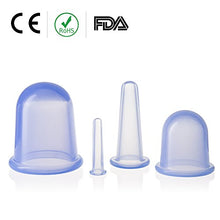 Carica l'immagine nel visualizzatore di Gallery, Set per Coppettazione - Coppetta Massaggio Anticellulite - Blu 4 pezzi - Ilgrandebazar