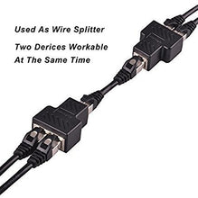 Carica l'immagine nel visualizzatore di Gallery, Duttek (1 Coppia RJ45 Femmina 2 in 1 accoppiatore 1 a 2 Femmina... - Ilgrandebazar