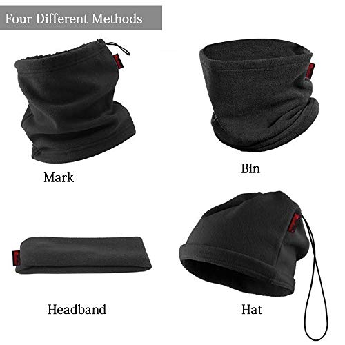 Scaldacollo Multifunzione Antivento In Pile - Unisex - 100% Poliestere - Usabile Come Sciarpa, Passamontagna, Fascia E Berretto - Per Sci, Trekking E Ciclismo