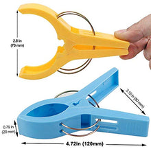 Carica l'immagine nel visualizzatore di Gallery, Spurtar 8 Pezzi Mollette in Plastica Grandi Colori Brillanti, Clip di...