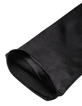 Carica l'immagine nel visualizzatore di Gallery, Babeyond Lunghi Guanti Donna Eleganti Sposa di Raso Liscio 52cm/Nero - Ilgrandebazar