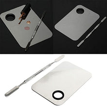 Carica l'immagine nel visualizzatore di Gallery, ROSENICE Palette per Miscelazione del Trucco, in Acciaio INOX, con Spatola... - Ilgrandebazar