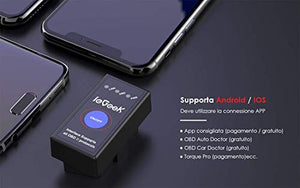 ieGeek OBD2 Bluetooth 4.0, Nuova Versione Diagnosi per Auto Codice, Mini... - Ilgrandebazar