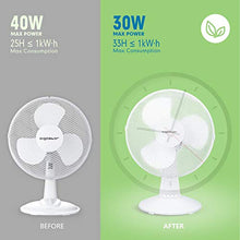 Carica l'immagine nel visualizzatore di Gallery, Aigostar Louis 33JTN - Ventilatore da tavolo, silensioso, 3 impostazioni di...