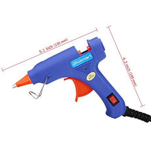 Carica l'immagine nel visualizzatore di Gallery, Blusmart Mini Pistola per colla a caldo con 25 Bastoncini di colla, Blu