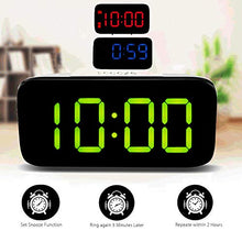 Carica l'immagine nel visualizzatore di Gallery, ALLOMN Sveglia Digitale, Controllo Vocale Orologio da Viaggio Verde - Ilgrandebazar