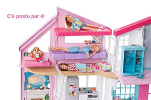 Barbie- La Nuova Casa di Malibu, Playset Richiudibile su Due Piani con Accessori, 61 cm, Giocattolo per Bambini 3+ Anni, FXG57 - Ilgrandebazar