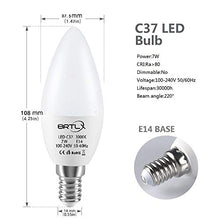 Carica l'immagine nel visualizzatore di Gallery, BRTLX Lampadina LED E14 a Candela, 7W equivalenti a 7W, Bianca Calda(3000k) - Ilgrandebazar