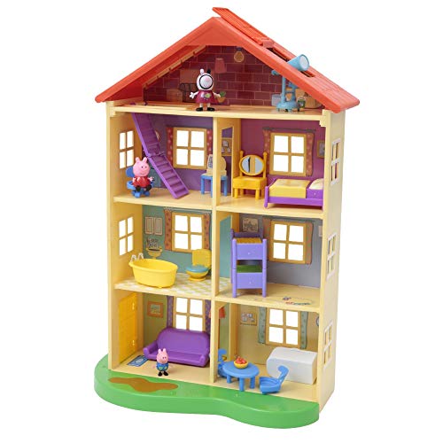 Vespoli giocattoli - GIOCHI PREZIOSI PEPPA PIG MEGA CASA CON 3 PERSONAGGI E ACCESSORI