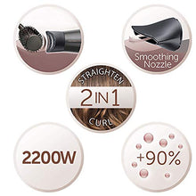 Carica l'immagine nel visualizzatore di Gallery, Remington Asciugacapelli Curl&Straight Confidence, 2200 Watt, Concentratore...