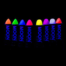 Carica l'immagine nel visualizzatore di Gallery, Moon Glow - Rossetto Neon UV 4.5g Intensi Set di 8 colori – produce...