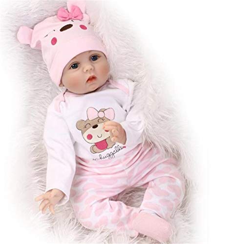 ZIYIUI Realistica 55 cm Bambole Reborn Bambina Bambola Femmina