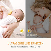 Carica l'immagine nel visualizzatore di Gallery, OMORC Scaldabiberon Portatile Elettrico, Sterilizzatore con Display LCD...