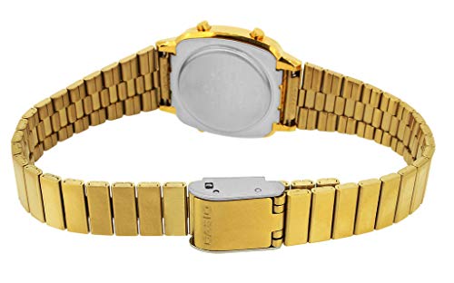 Orologio Casio Digitale Donna LA670WEGD-1EF - Cinturino Acciaio Inox Dorato, Quadrante Grigio, Stile Retro - Foto 9