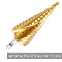 Carica l'immagine nel visualizzatore di Gallery, Rovtop Kit 3 Punte Coniche in Acciaio HSS per Trapano HSS, 10cm - Ilgrandebazar