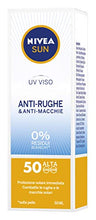 Carica l'immagine nel visualizzatore di Gallery, Nivea Sun UV Viso Crema Solare Anti-Rughe & Anti-Macchie FP50, 50 ml - Ilgrandebazar