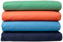 Carica l'immagine nel visualizzatore di Gallery, AmazonBasics - Asciugamano da bagno in microfibra, Microfibra, Nero/Blu