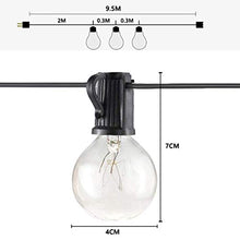 Carica l'immagine nel visualizzatore di Gallery, Catena Luminosa Esterno, 12.8M 36 G40 Lampadine Luci da Esterno 36
