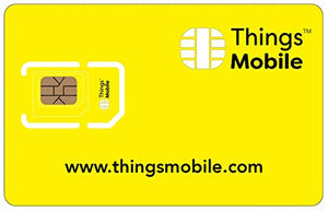 SIM Card Things Mobile prepagata per IOT e M2M con copertura globale e 10 €...