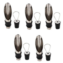 Carica l'immagine nel visualizzatore di Gallery, le bottiglie di vino in acciaio inossidabile aerating beccuccio e Pack 5 - Ilgrandebazar