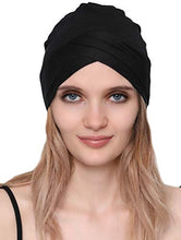 Carica l'immagine nel visualizzatore di Gallery, Deresina Cuffia in Cotone con Fascia Frontale Modello W per chemio