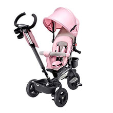 Carica l'immagine nel visualizzatore di Gallery, Kinderkraft Triciclo AVEO, Bici, Passeggino con Maniglione, Pieghevole, Rosa - Ilgrandebazar