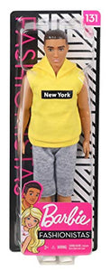 Barbie-GDV14 Ken Bambola con Felpa Gialla e Pantaloncini, Bambini di 3+... - Ilgrandebazar