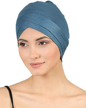 Carica l'immagine nel visualizzatore di Gallery, Deresina Cuffia in Cotone con Fascia Frontale Modello W per chemio
