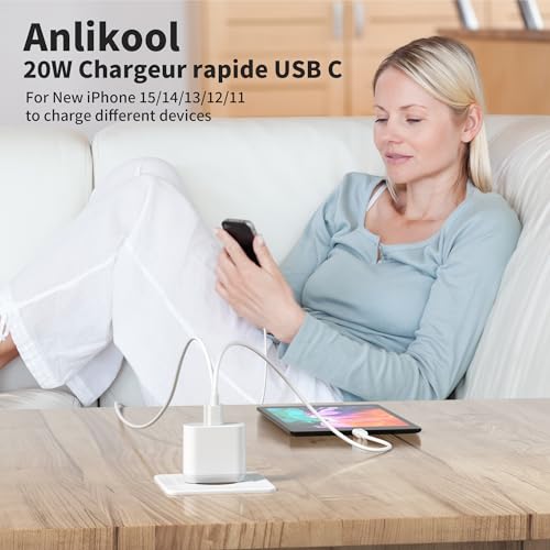 65W Caricatore USB C, 4-Porte GaN Caricabatterie Rapido per MacBook Pro 16/ 15/14/13 Zoll, MacBook Air M1/M2/M3/M4, iPhone 17/Air/16/15 Pro Max, iPad, Samsung, Pixel, Alimentatore Charger USBC USB-A
