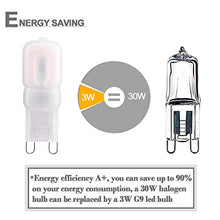Carica l'immagine nel visualizzatore di Gallery, Lampadine LED G9, Bombubilla G9 220V Bianca Calda 3000K 3W = Bianco Caldo