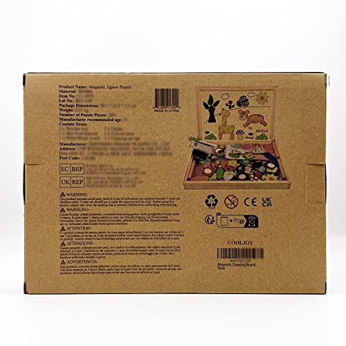 COOLJOY Giochi Montessori Anni Puzzle Magnetico Giochi Bambini