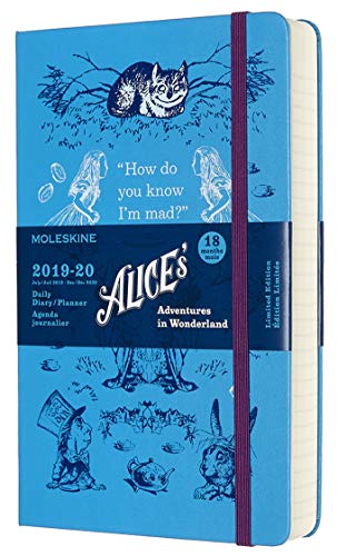 Moleskine Alice's Adventures in Wonderland - Agenda Large, Azzurro - Ilgrandebazar
