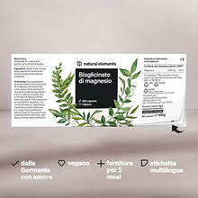 Carica l'immagine nel visualizzatore di Gallery, Glicinato di magnesio – 300mg di magnesio – scorta per 2 mesi con 180 capsule – magnesio – altamente digeribile, vegano, ad alto dosaggio